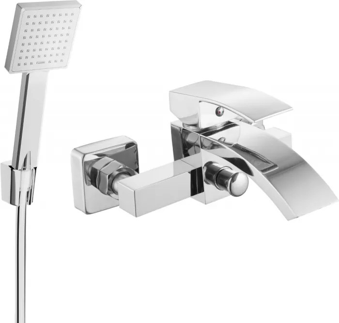Mexen Libra R45 vaňová batéria so sprchovacím setom, chrómová - 74513R45-00