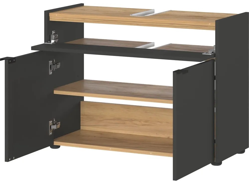 Antracitová kúpeľňová zostava Forano – Germania