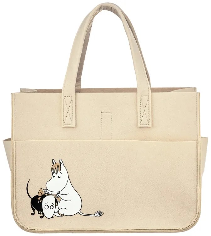 Taška Moomin, béžová / s kapsami