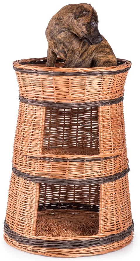 Domček pre zvieratá prútený Dom III.priemer 45 x v. 67(cm)