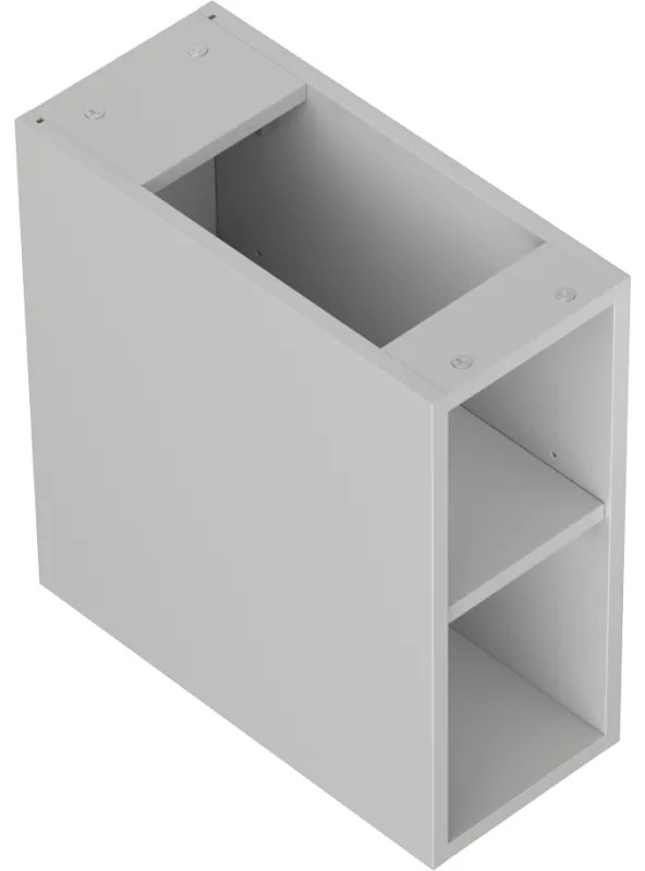 Mexen Box-A, otvorená skrinka s policou 20 cm, sivá matná, 91AX2-0200-470-0-62