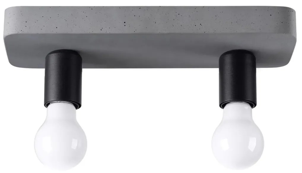 Sollux  SL.1157 - Bodové svietidlo TAVO 2xE27/15W/230V betón