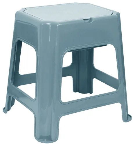 Erga príslušenstvo, kúpeľňová stolička s úložným priestorom 420x365x425 mm, šedá, ERG-08045