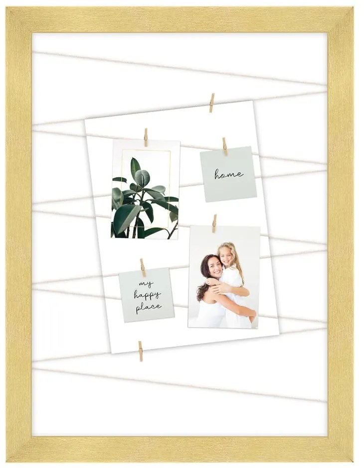 Rámček na stenu v zlatej farbe 40x50 cm – knor