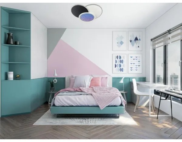 LED Stmievateľné stropné svietidlo LED/80W/230V 3000-6500K biela + diaľkové ovládanie