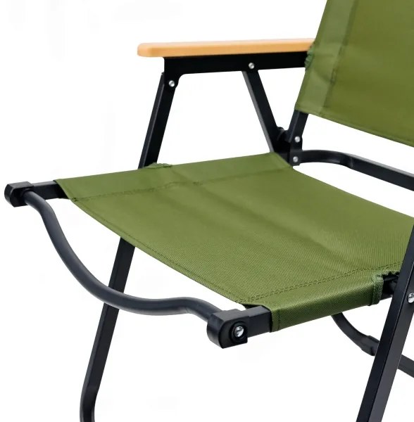 Skladacia kempingová stolička zelená