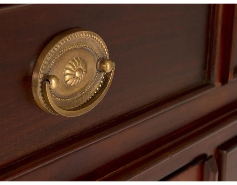 furniture-nabytek.cz - Masívny príborník Cambridge II z mahagónu, lakovaný, hnedý