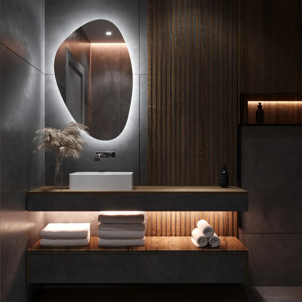 Atypické zrkadlo s LED osvetlením G7