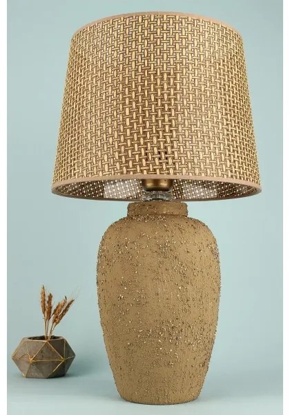 Stolná lampa RAMZES 1xE27/40W/230V hnedá