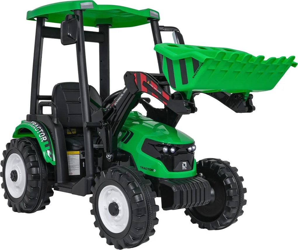 Ramiz MEGA Traktor D68 s prívesom zelený