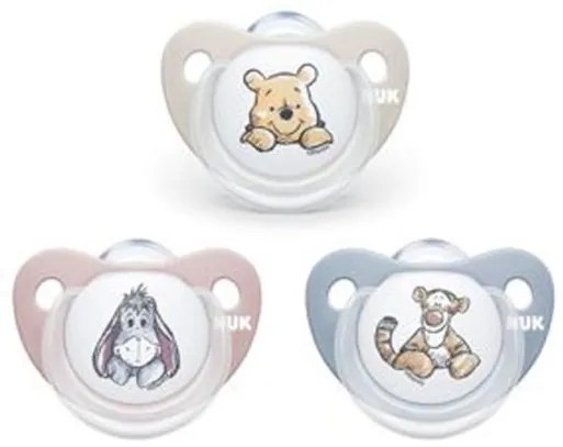 NUK Dojčenský cumlík Trendline NUK Disney Medvedík Pú 6-18m ružový BOX