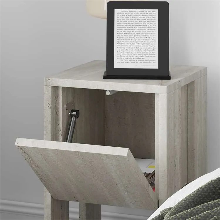 Nočný stolík Houseland EMA travertine