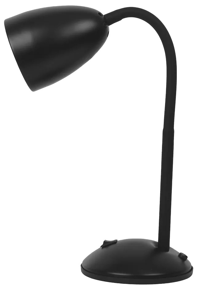 Stolná lampa Logic, 1x čierne kovové tienidlo, b