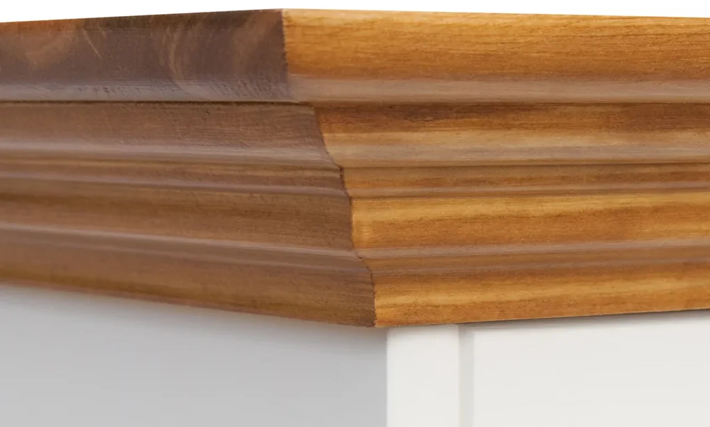 PROXIMA.store - Rustikálny písací stôl 1.1 - BELLUNO ELEGANTE FARBA: biela - dub