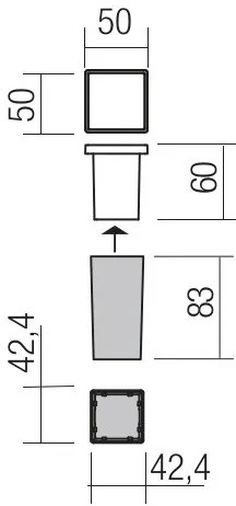 Redo 90040 - LED Vonkajšie zápustné svietidlo INCAS LED/2,3W/230V IP65