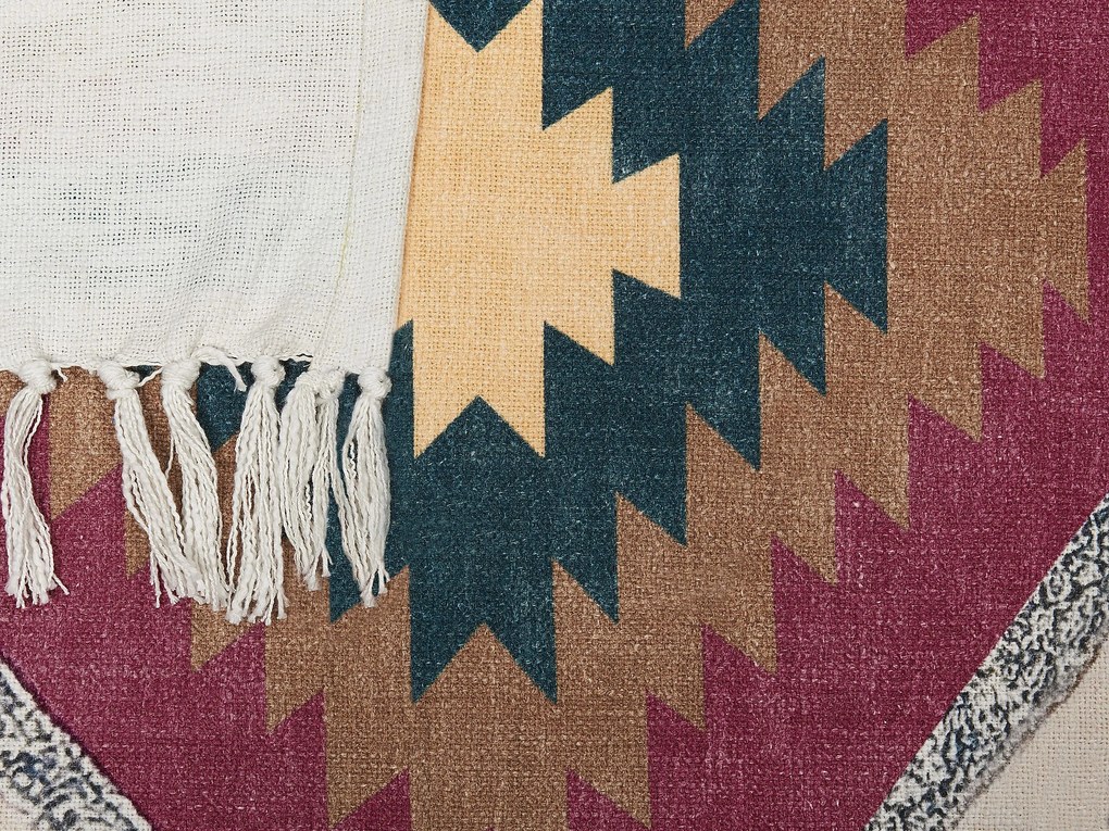 Bavlnená prikrývka 130 x 180 cm viacfarebná NAGON Beliani
