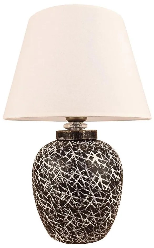 Stolná lampa RAMZES 1xE27/40W/230V biela/čierna