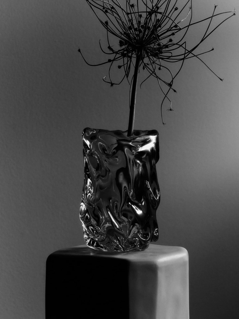 Ferm Living Sklenená váza Virelle Clear 24 cm