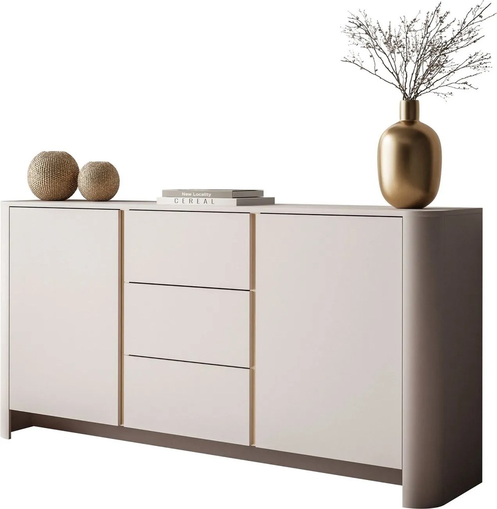 Dizajnová komoda HARLEM kašmír 168 cm