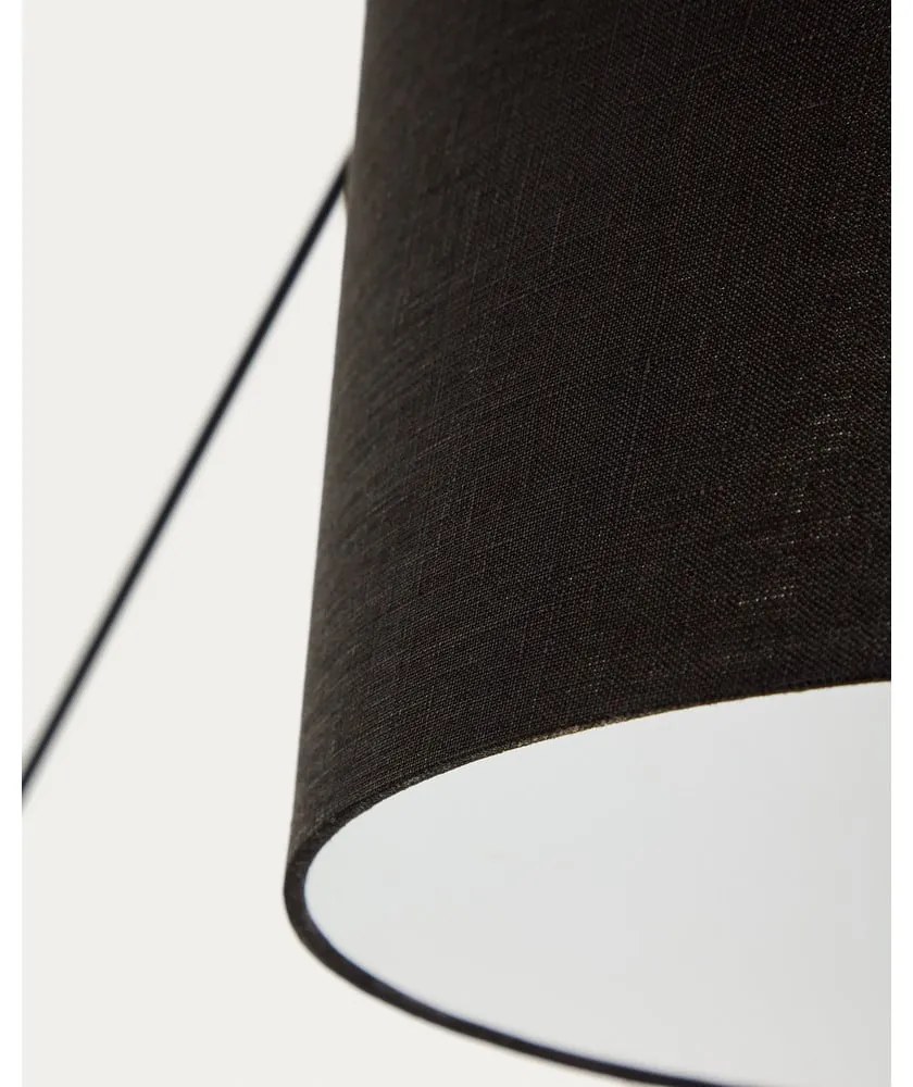 Čierne nástenné svietidlo ø 25 cm Jex – Kave Home