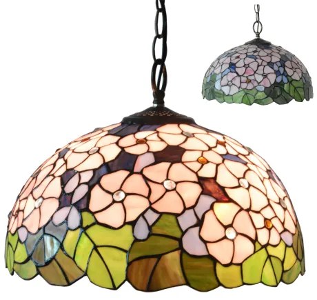 Tiffany luster do obývačky Prezent 201 vzor 2 23*120*41