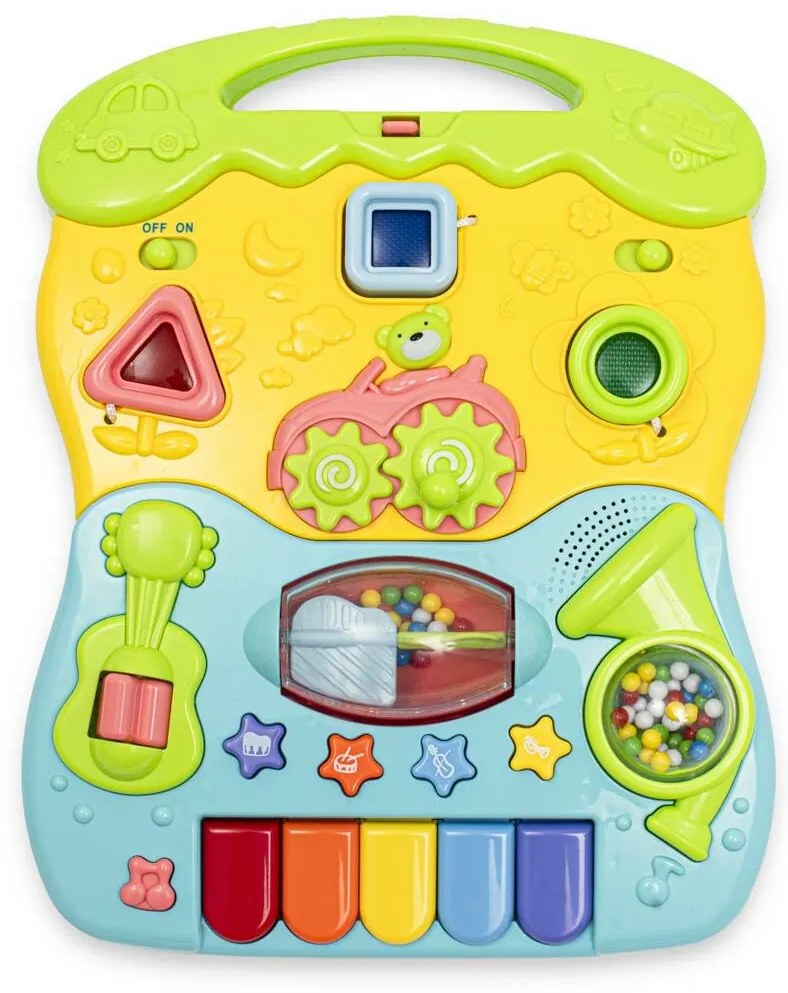 Detské hrajúce chodítko Baby Mix modré