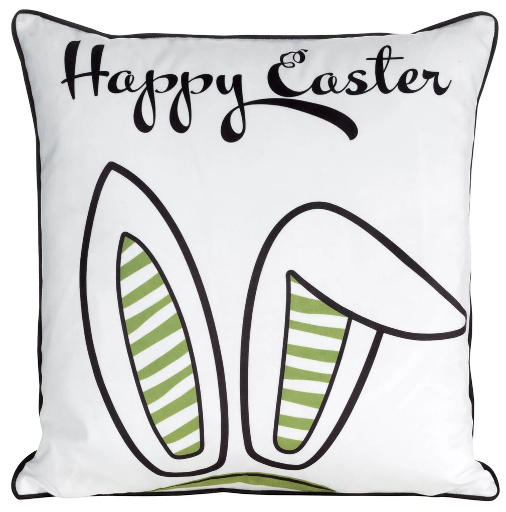 VEĽKONOČNÁ DEKORAČNÁ OBLIEČKA NA VANKÚŠ EASTER52 45X45 CM VZOROVANÁ