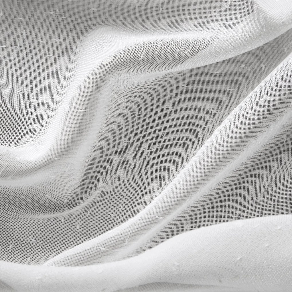 ZÁCLONA NA PÁSKE ANGELA 400X145 CM BIELA