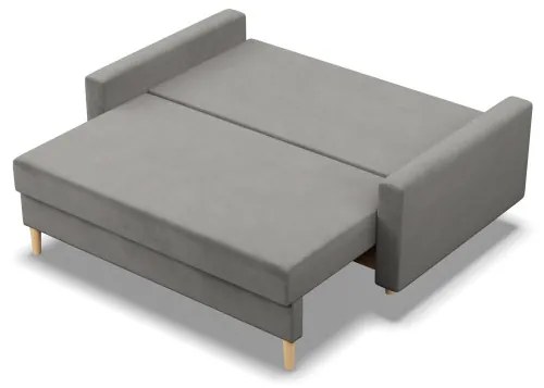 Dvojmiestna pohovka BLANK Elegant rozkladacia, svetlosivá
