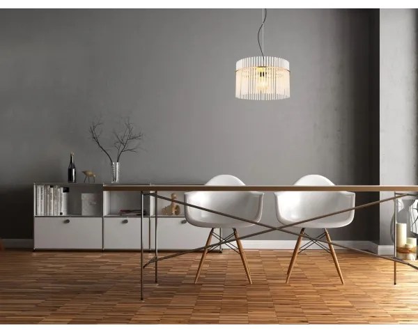 Globo 15698HM - Luster na lanku GORLEY 1xE27/60W/230V pr. 40 cm zlatá