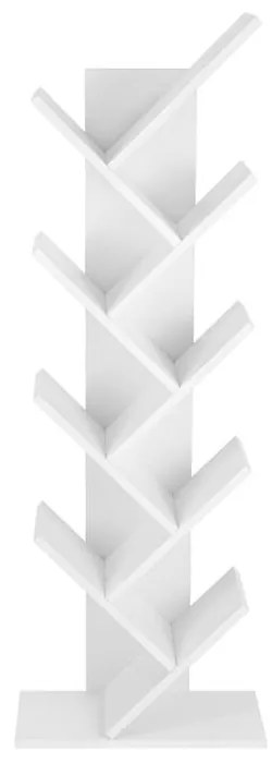 VASAGLE Knižnica v tvare stromu, 8 úrovní LBC11WTV1 – biela