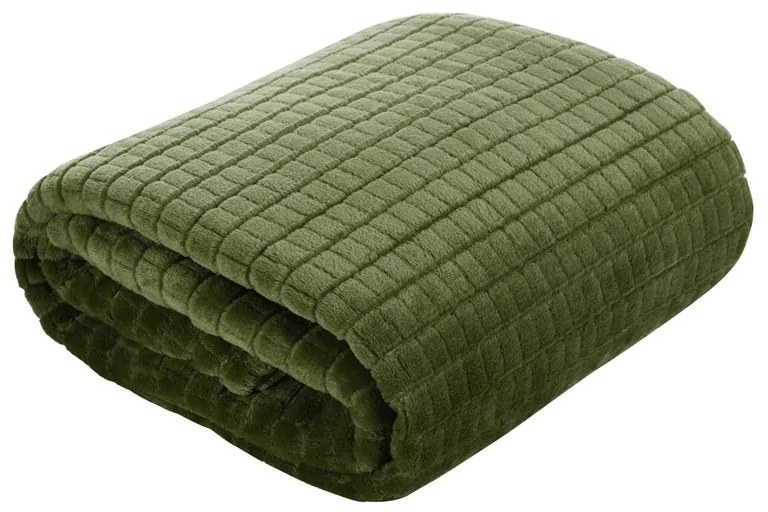Deka CINDY2 v olivovej farbe farbe Rozmer deky: 170x210cm