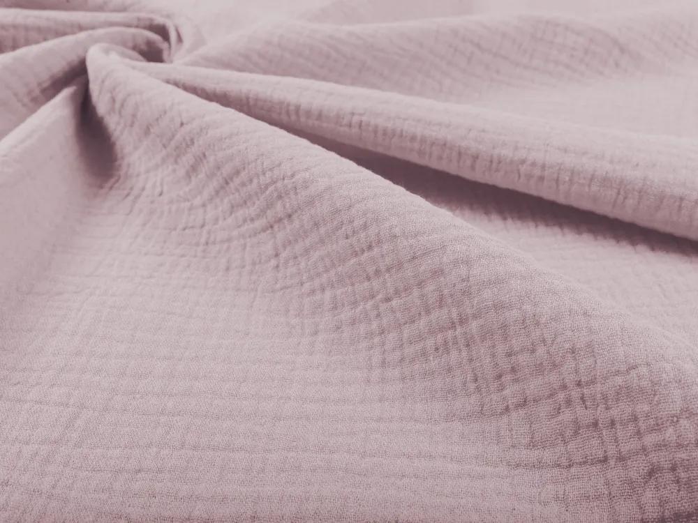 Biante Mušelínové posteľné obliečky Nature MSN-008 Pastelovo fialkové Predĺžené 140x220 a 70x90 cm