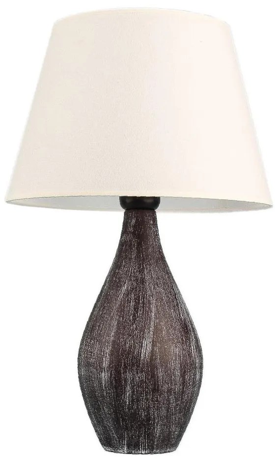 Asir Stolná lampa RAMZES 1xE27/40W/230V biela/hnedá AS2806