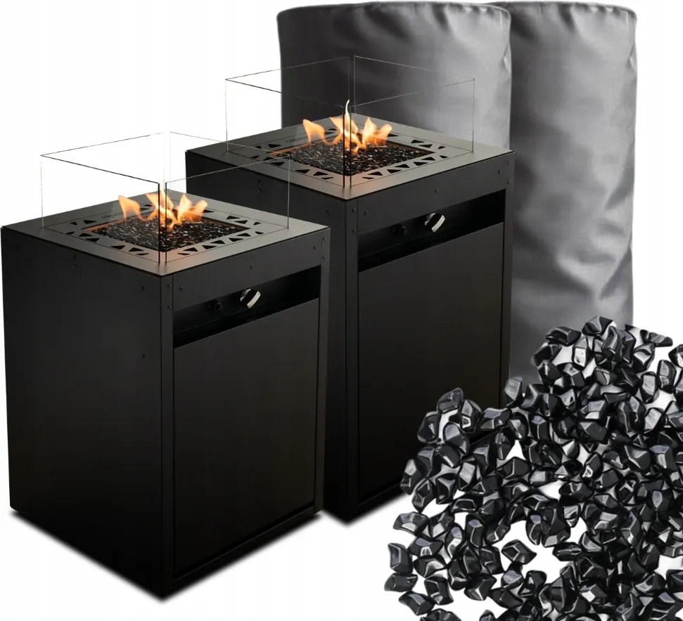 Vykurovací dáždnik Terasový ohrievač Planika Square 10 kW s krytom