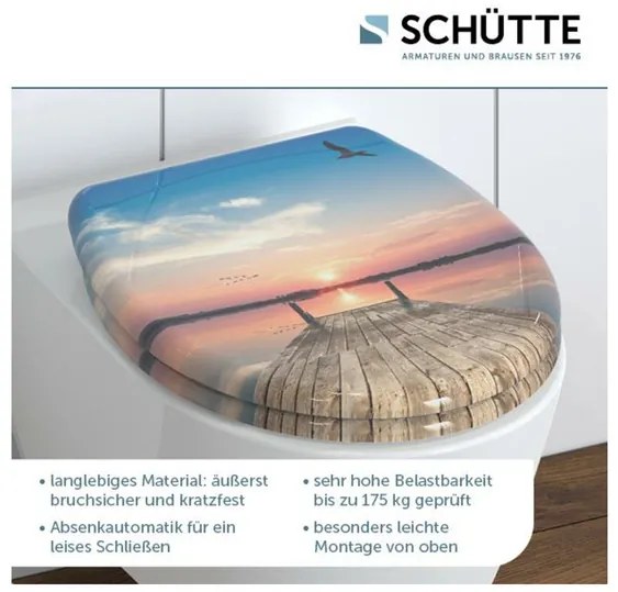 Schütte WC sedadlo z duroplastu (Západ slnka na oblohe) (100335933)