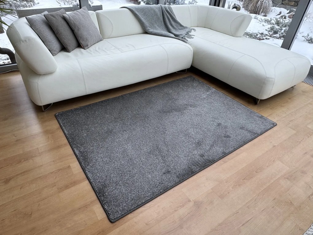 Kusový koberec Laguna tmavo šedá, 60x110, šedá, obývacia izba, Vopi