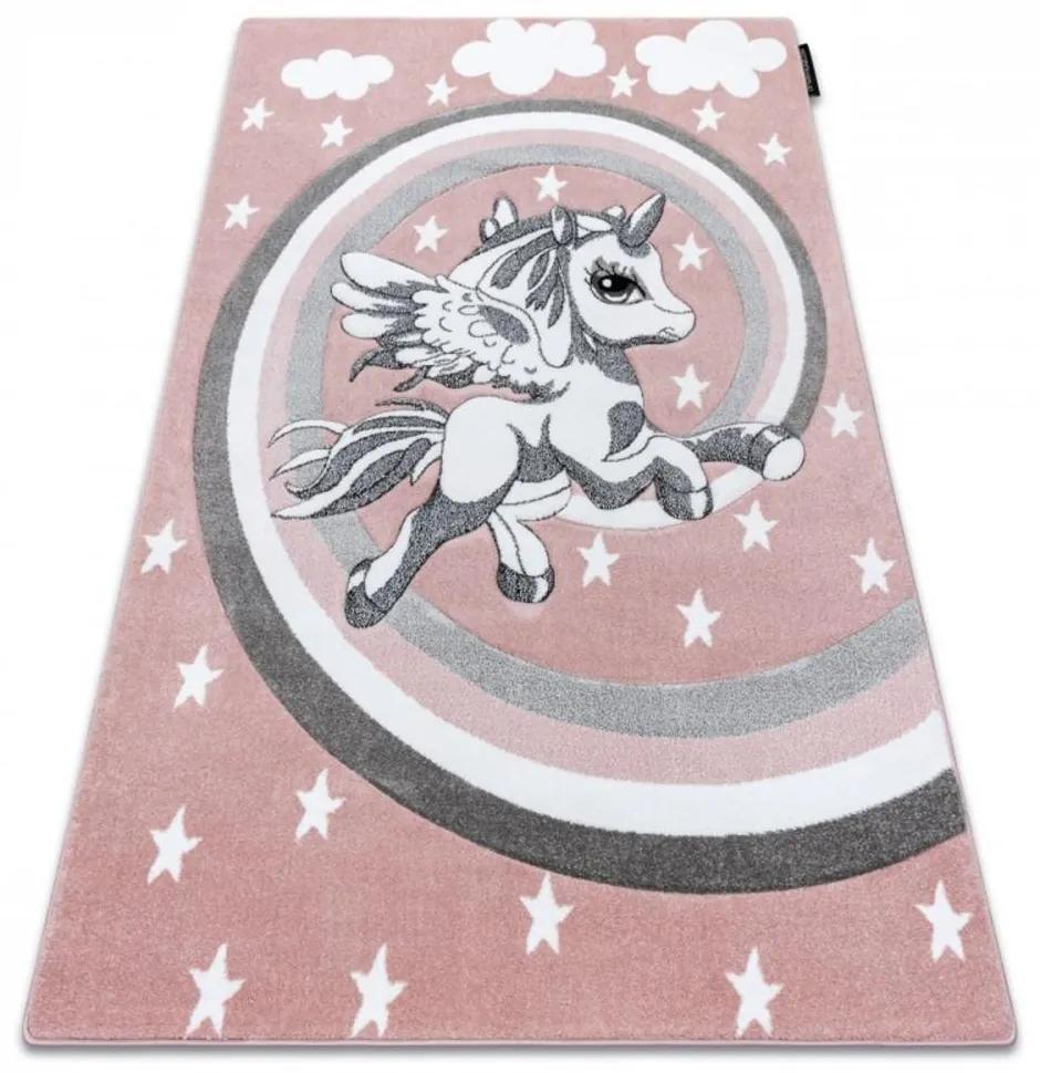 Detský kusový koberec Pony ružový 200x290cm