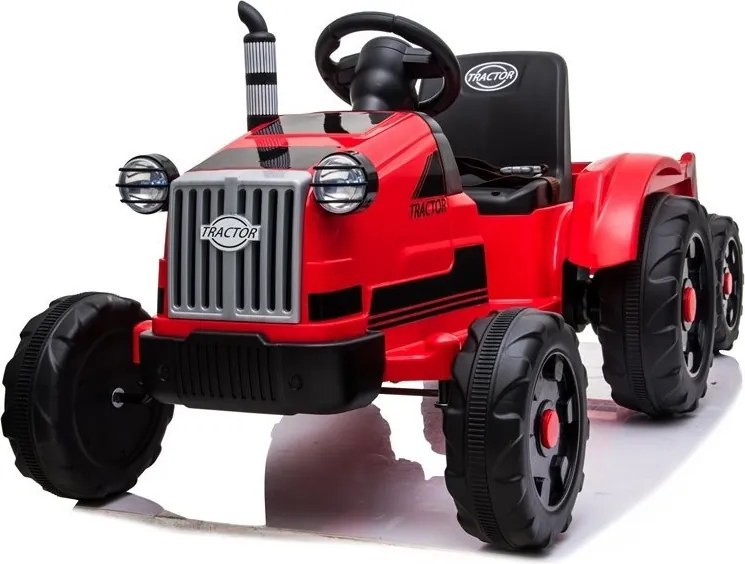 LEAN CARS Elektrický traktor s prívesom CH9959 červený