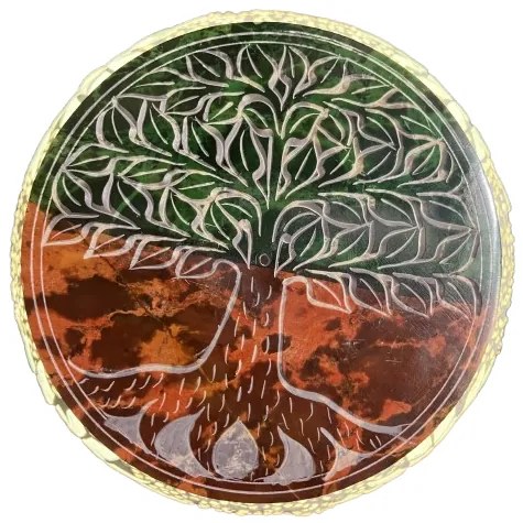 Marocká lampa  mozaika BLACK & WHITE Branches - burner 37*15