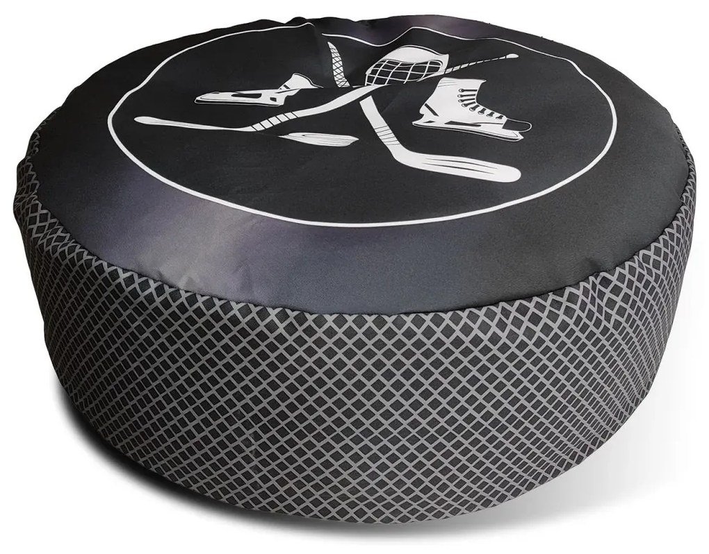 Sablio Taburet v tvare hokejového puku - 90 x 30 cm