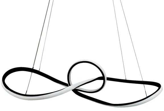 LED Luster na lanku MARCO LED/42W/230V čierna