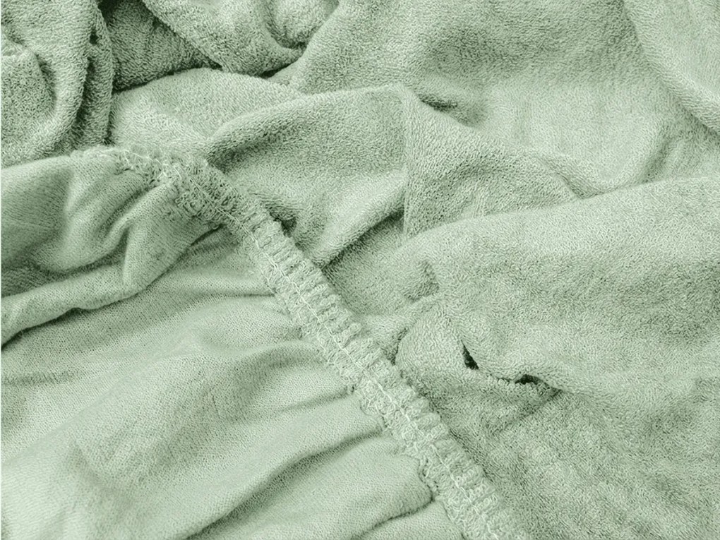 Froté plachta EXCLUSIVE svetlo mentolová 90 x 200 cm