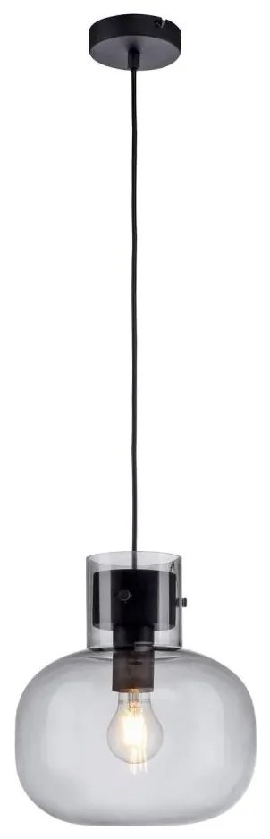 Paul Neuhaus 2003-25 - Luster na lanku SHITAKE 1xE27/10W/230V pr. 25 cm dymová