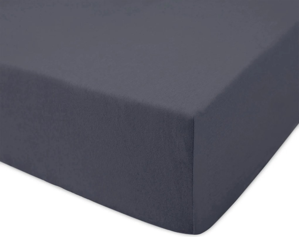 JERSEY PRESTIERADLO PREMIUM 160X200 CM TMAVOSIVÉ