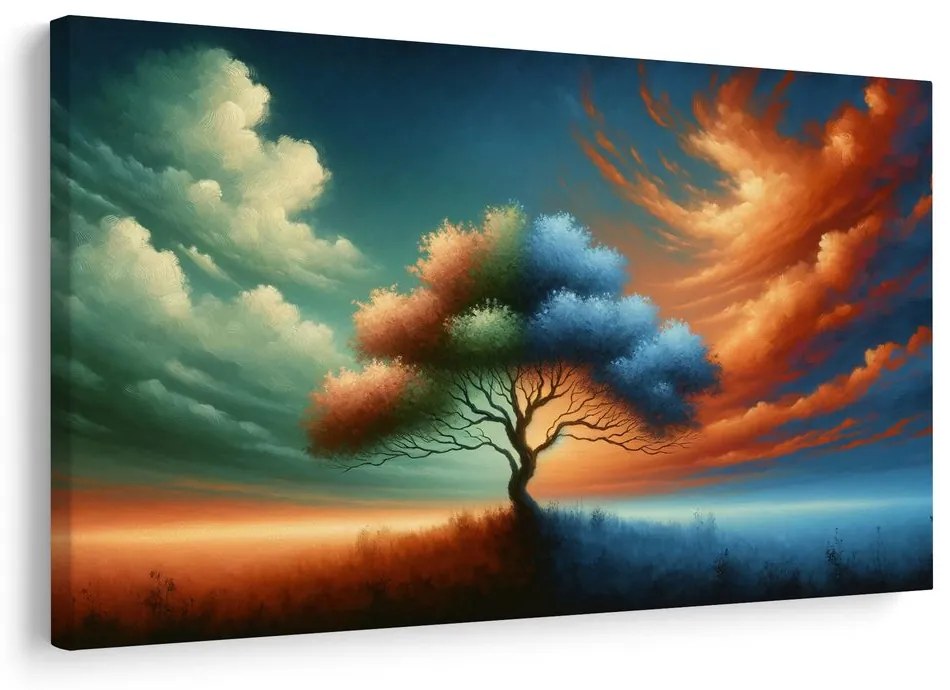 Obraz strom života vo farebnom víre