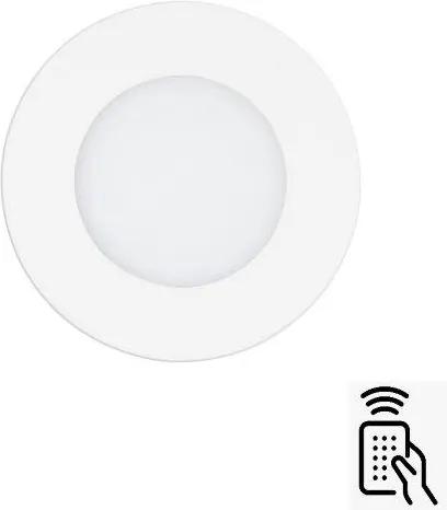 Eglo 98212 FUEVA-A Zápustné stropné svietidlo LED 5W 2765K biela + diaľkový ovládač