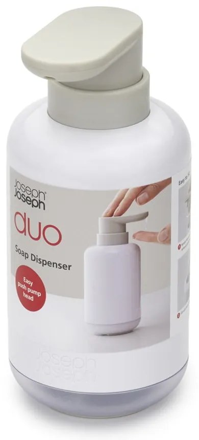 Biely plastový dávkovač mydla 300 ml Duo – Joseph Joseph