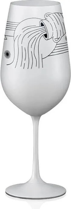 Crystalex pohár Zverokruhy Vodnár biela 550 ml