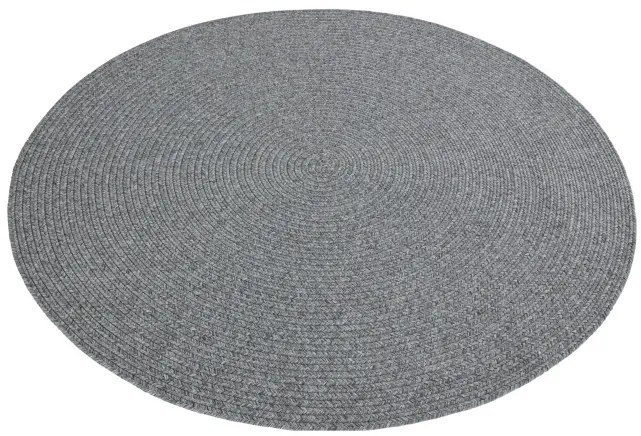 Koberec Hanse Home Braided Trenzado svetlosivý kruh